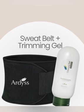Ardyss trim fusion sweat belt sauna and trimming gel reductor bundle